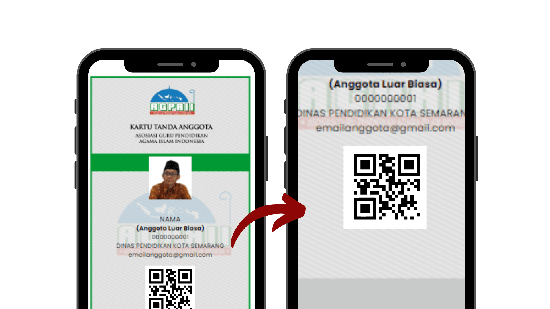 Kartu Tanda Anggota Digital Barcode