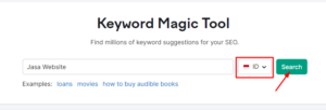 Riset Keyword Magic Tool Search