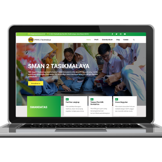 Jasa Pembuatan Web Sekolah & Universitas SMA 2 Tasikmalaya
