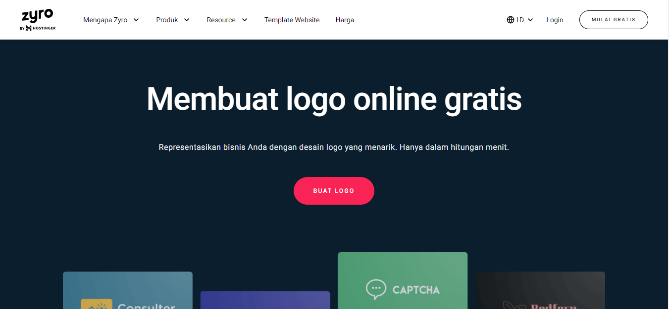 Aplikasi Pembuat Logo Online Gratis - zyro