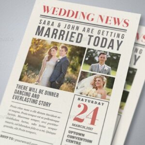 Contoh Desain Undangan Pernikahan Unik dan Lucu - koran