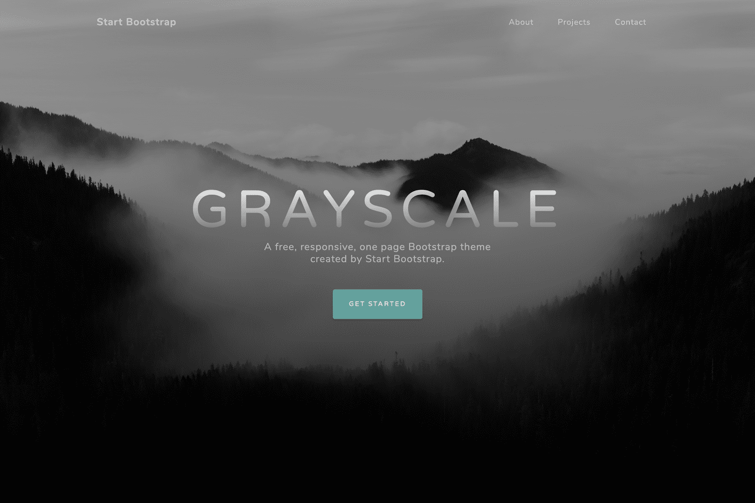 Bootstrap Landing Page - Template Grayscale