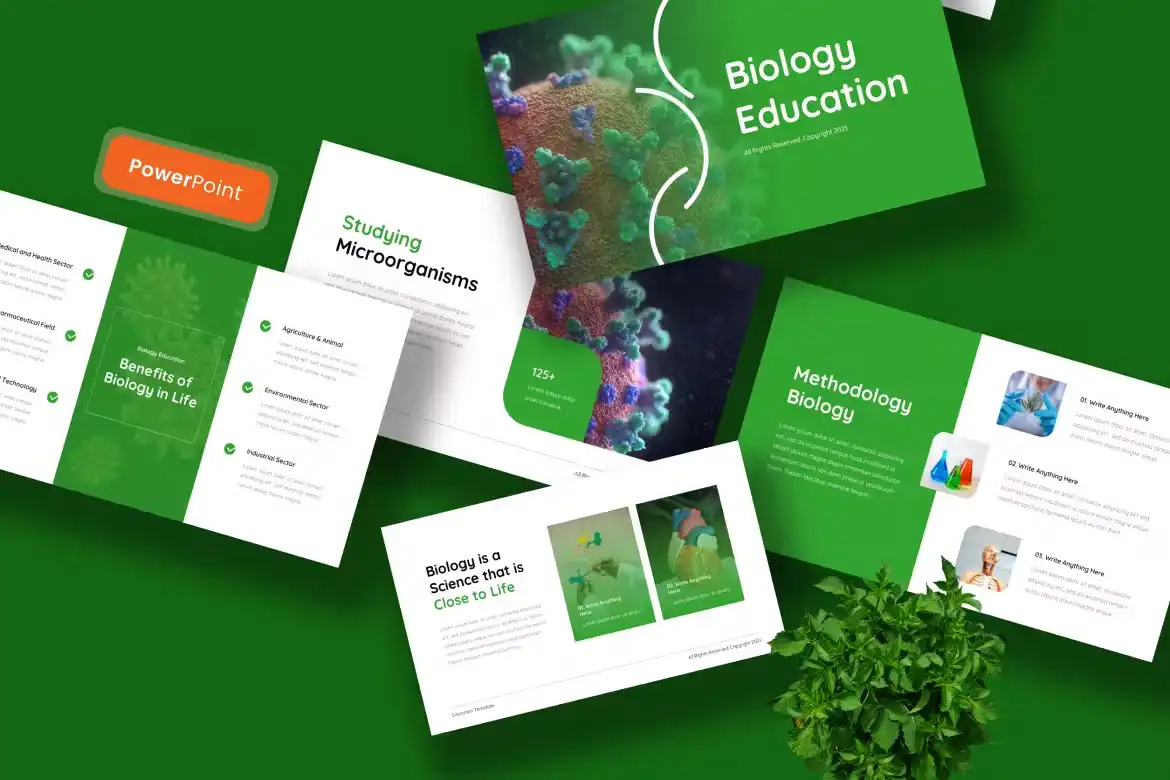 Biology Education PowerPoint Template
