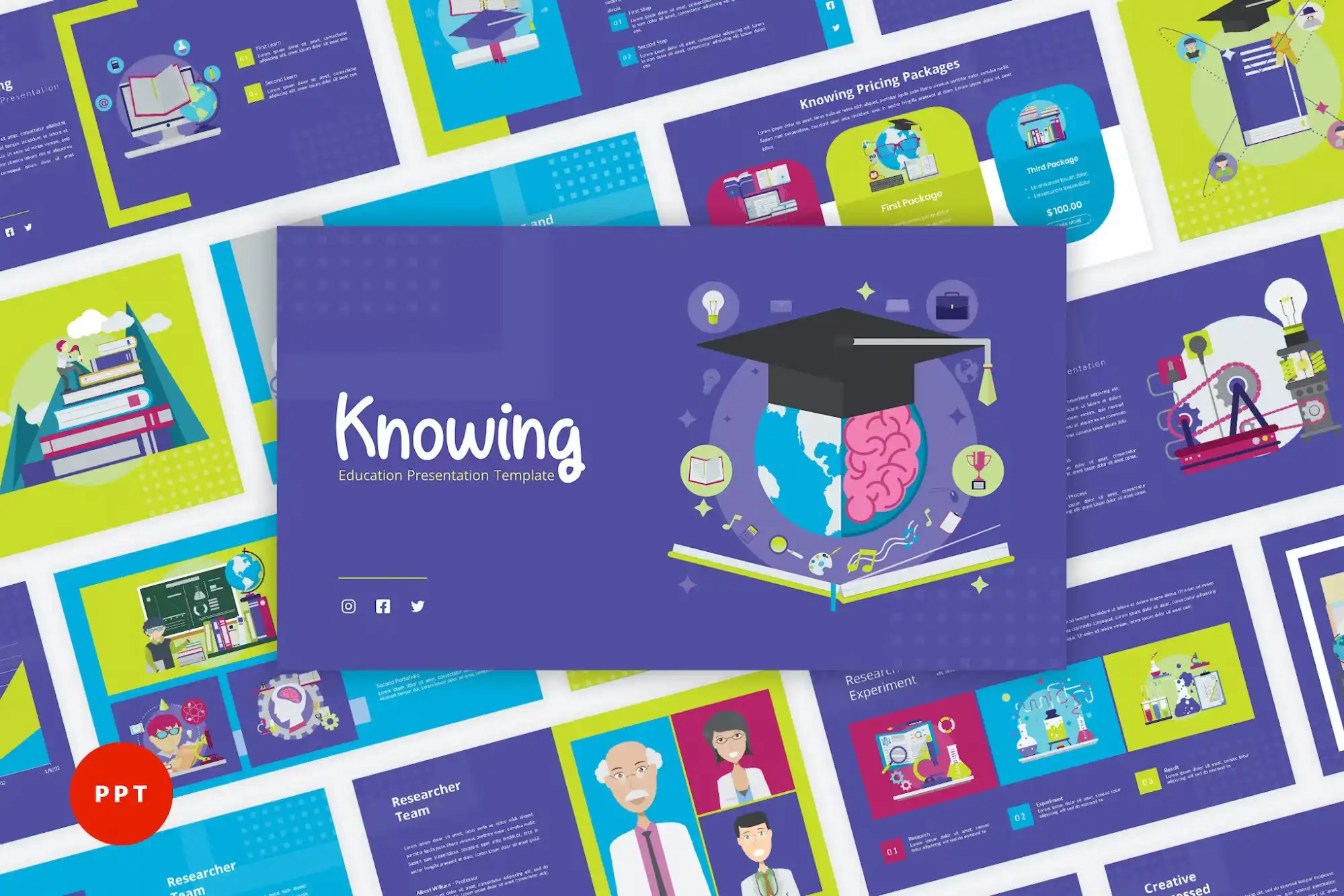 Knowing - Education PowerPoint Template