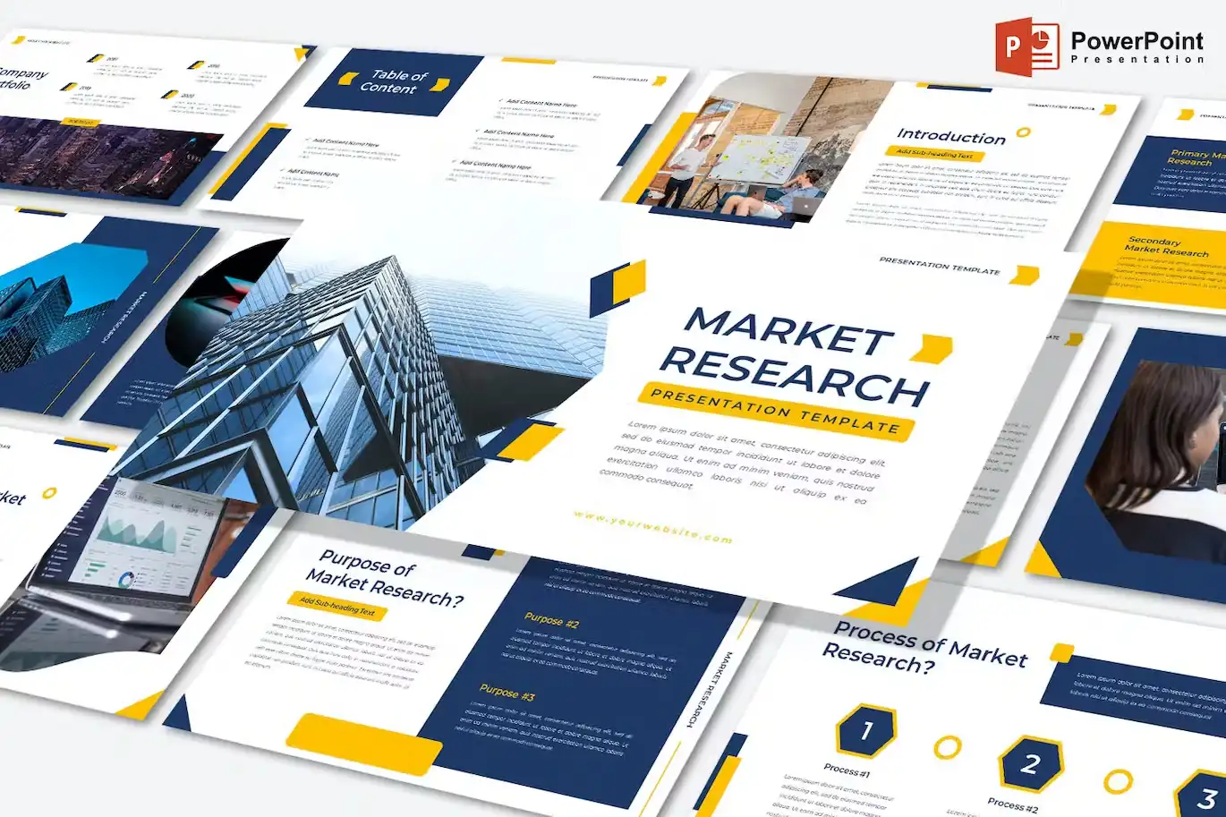 Market Research - PowerPoint template
