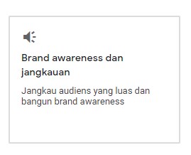 Tujuan Google Ads-brand awareness