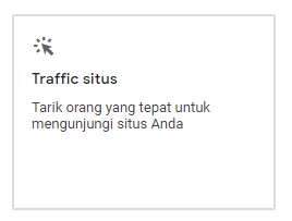 Tujuan Google Ads - Traffic situs