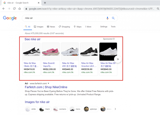 Jenis Iklan di Google ads - shopping ads 