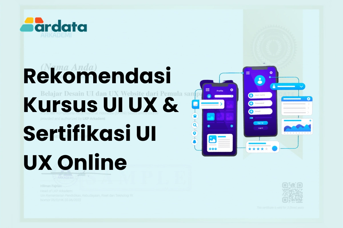 Rekomendasi Kursus UI UX & Sertifikasi UI UX Online