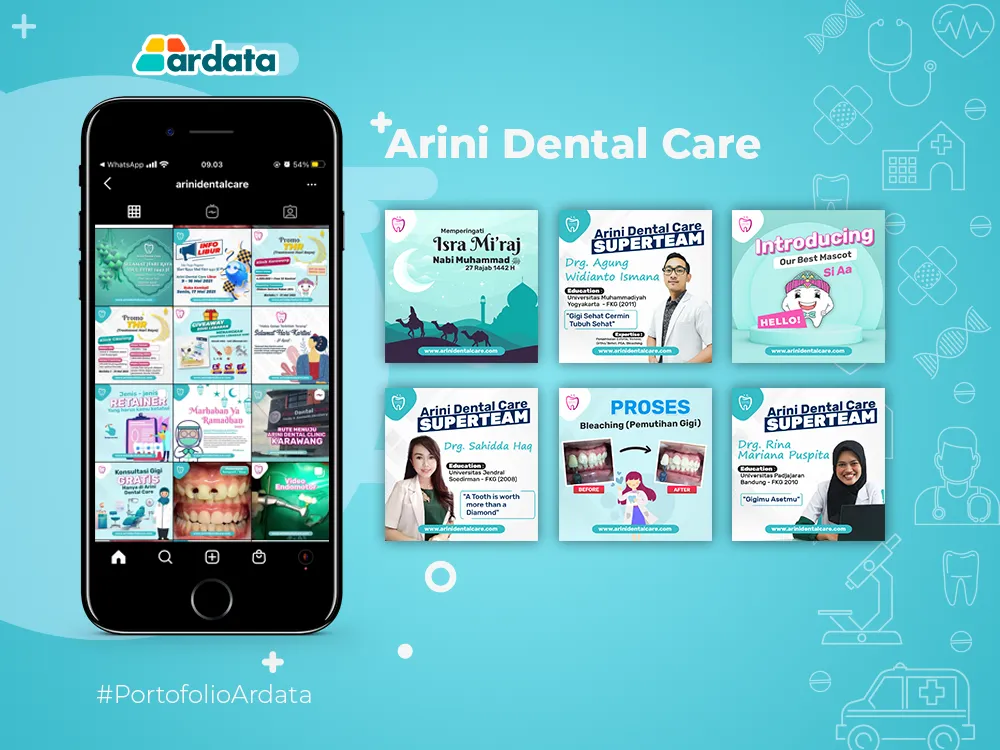 Portofolio Social Media Klinik Gigi Arini Dental Care