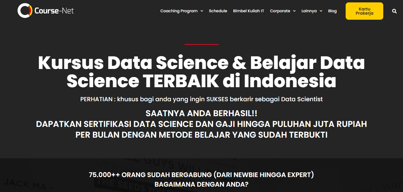 Kursus Online Data Science - coursenet