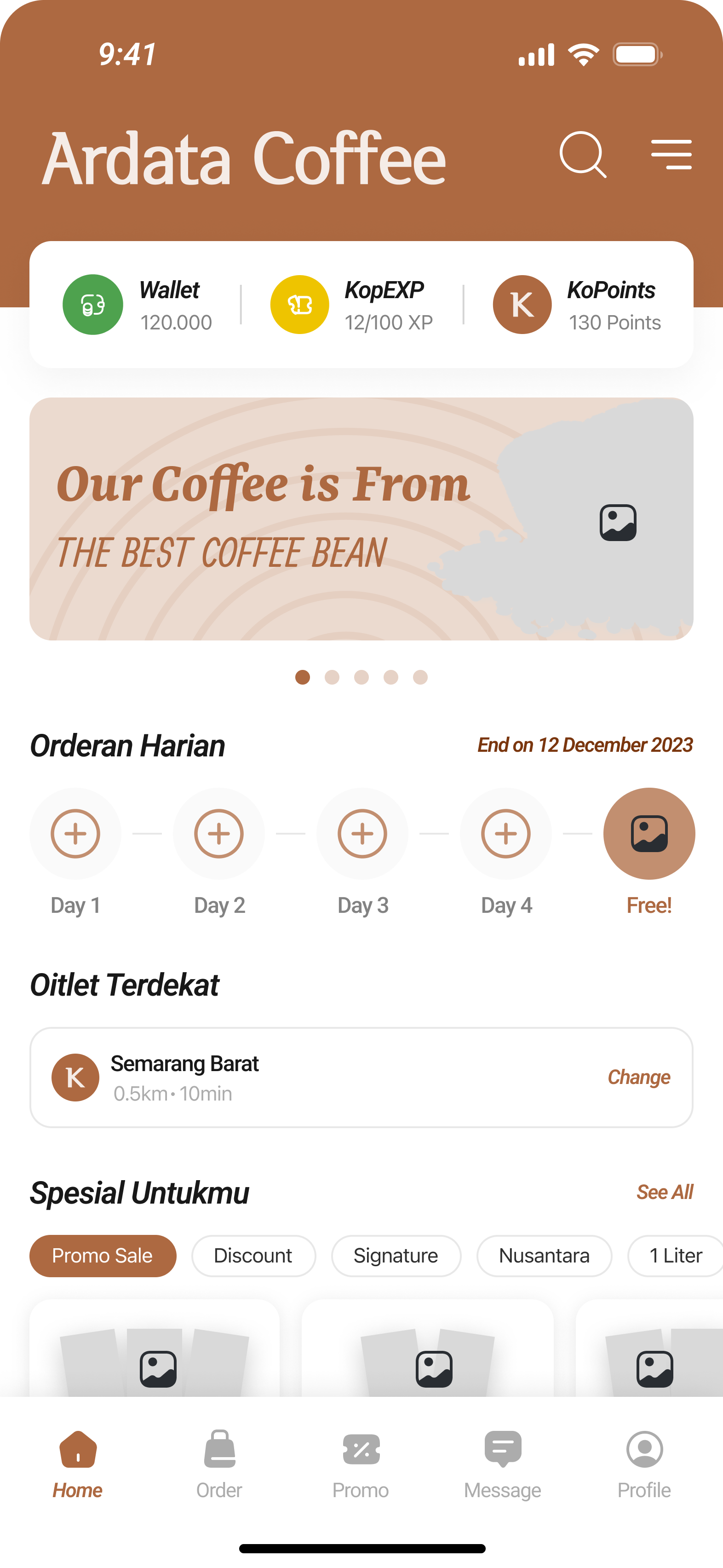 Mockup Aplikasi - Jasa Pembuatan Aplikasi Coffee Resto