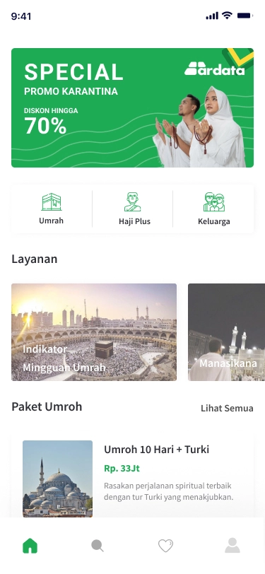 Jasa Pembuatan Aplikasi Umroh & Haji - home