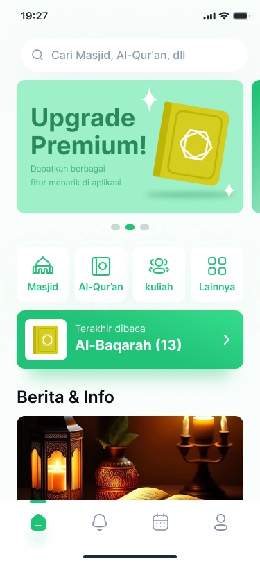  Jasa Pembuatan Aplikasi Agama Islam - halaman home
