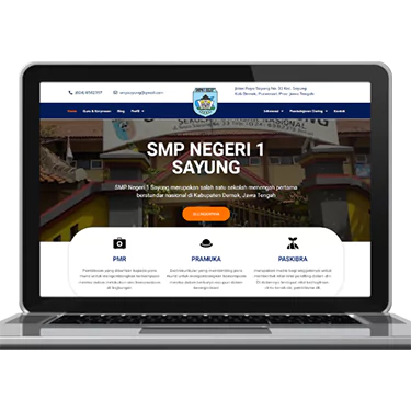 Jasa Pembuatan Website Sekolah & Universitas  SMP Sayung