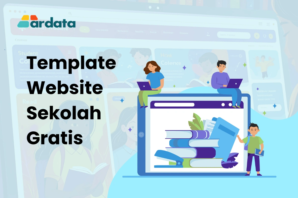 Illustrasi Thumbnail Template Website Sekolah Gratis