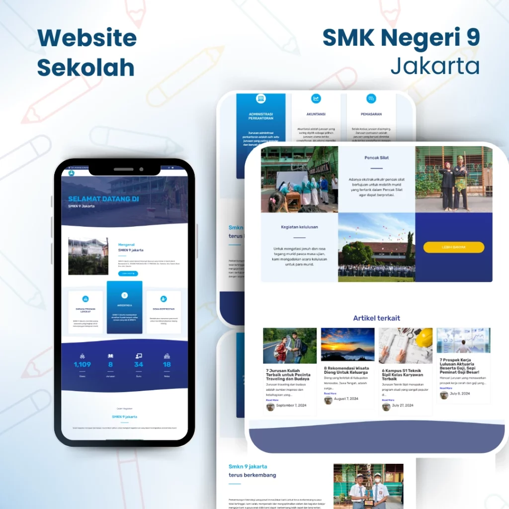 website sekolah SMKN 9 dibuat oleh jasa pembuatan website sekolah Ardata