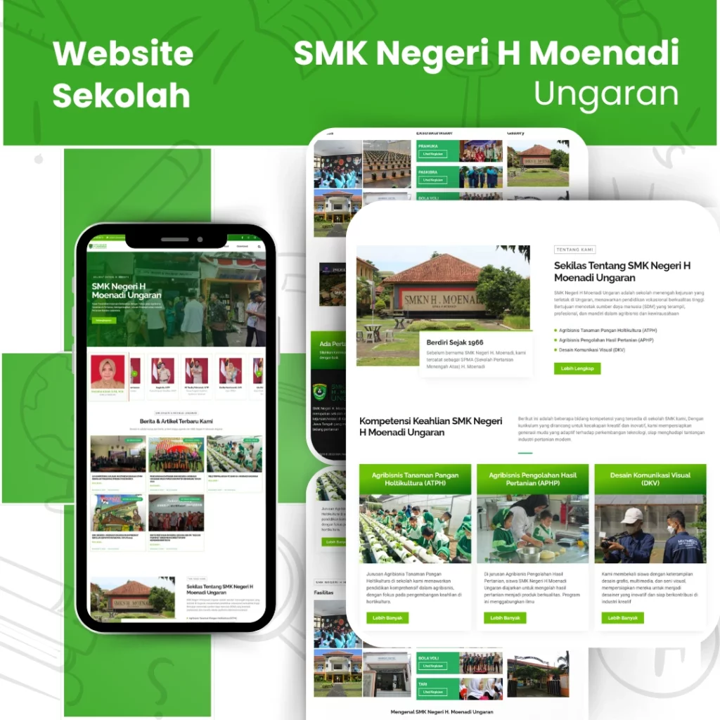 Web SMKN Moenadi dibuat oleh tim jasa web pendidikan Ardata Media