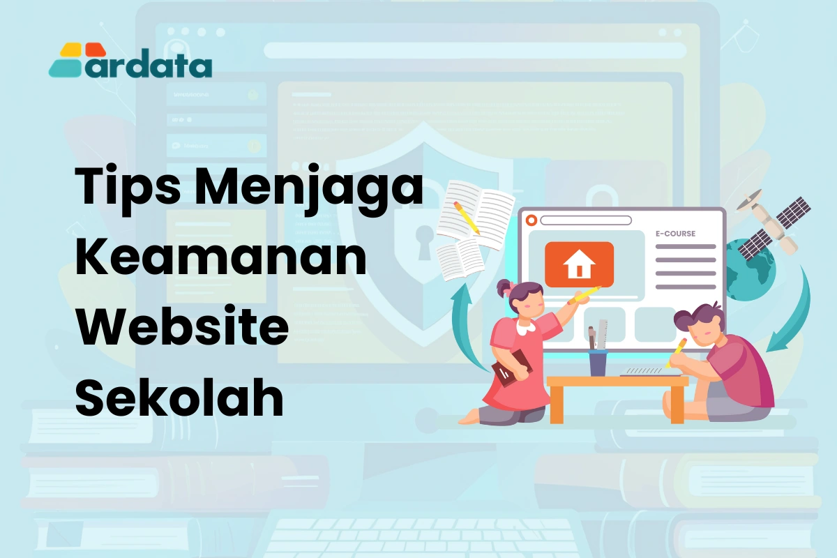 Illustrasi Thumbnail Tips Menjaga Keamanan Website Sekolah