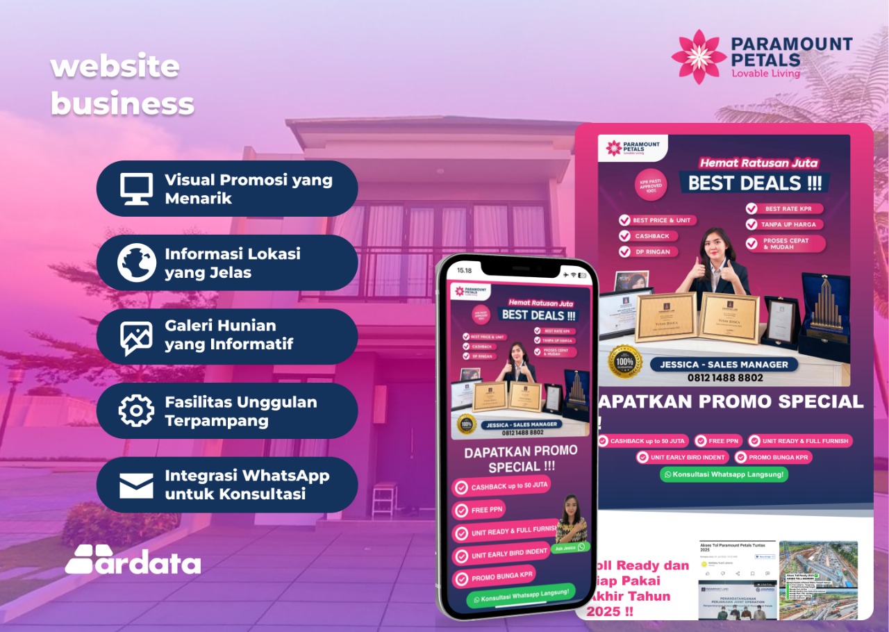 Portfolio Website Paramount Petals Tangerang