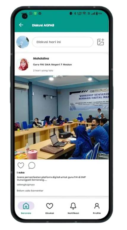 Keunggulan Jasa Pembuatan Aplikasi Organisasi Ardata Media fitur sosmed