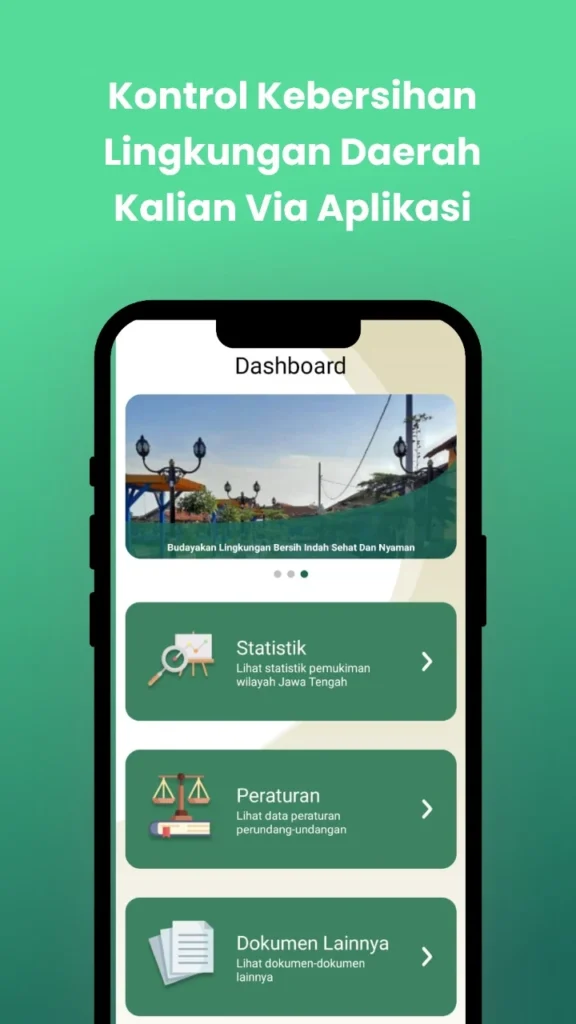 Portfolio Aplikasi Desa Ardata SIAMAN Apps kontrol kebersihan