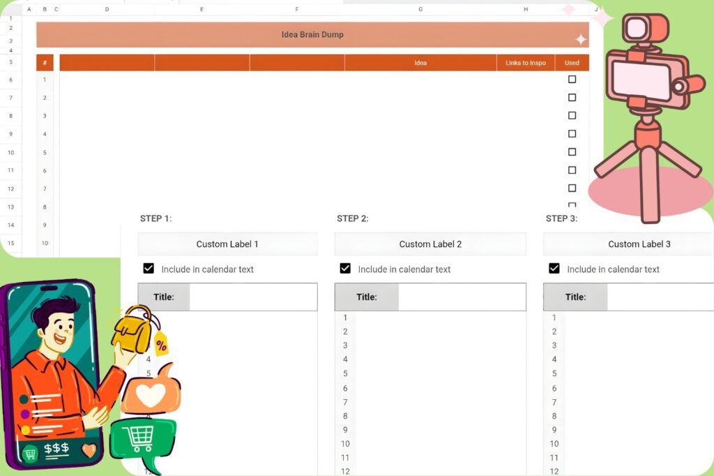Contoh Template Kalender Konten