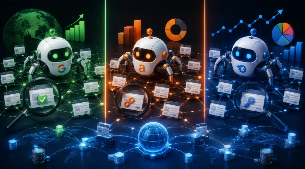 Perbedaan Googlebot dengan AhrefsBot dan SemrushBot