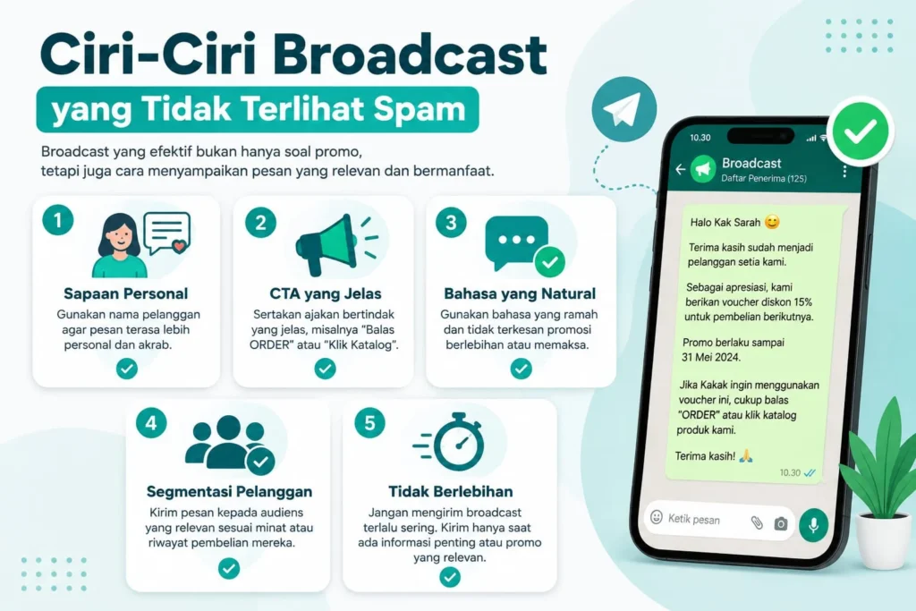 ciri ciri whatsapps broadcast yang efektif dan tidak dianggap spam
