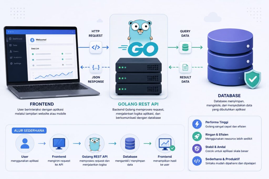 apa itu golang dan pengunaannya untuk backend aplikasi