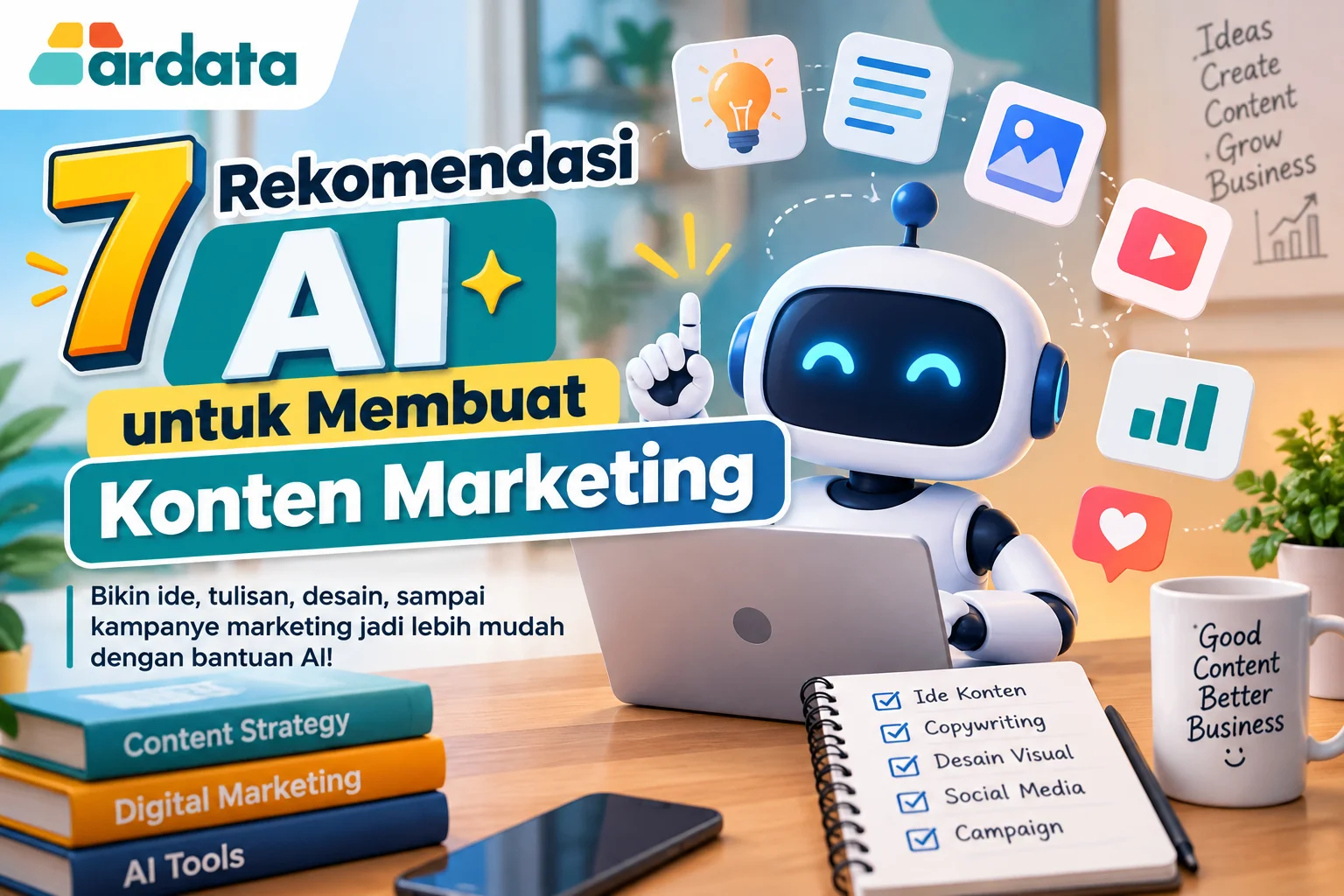 7 Rekomendasi AI untuk Membuat Konten Marketing untuk Bisnis dan Digital Marketing