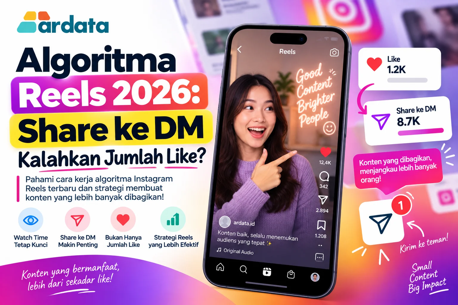 Algoritma Reels 2026: Share ke DM Kalahkan Jumlah Like?