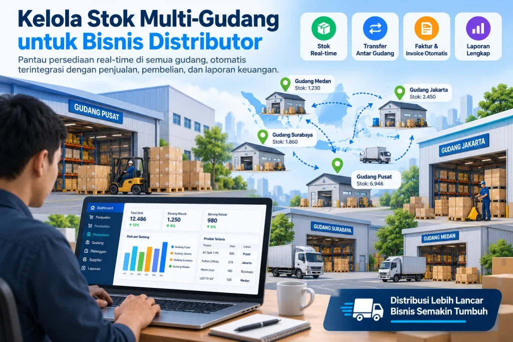 Software Akuntansi Multi-Gudang untuk Bisnis Distributor